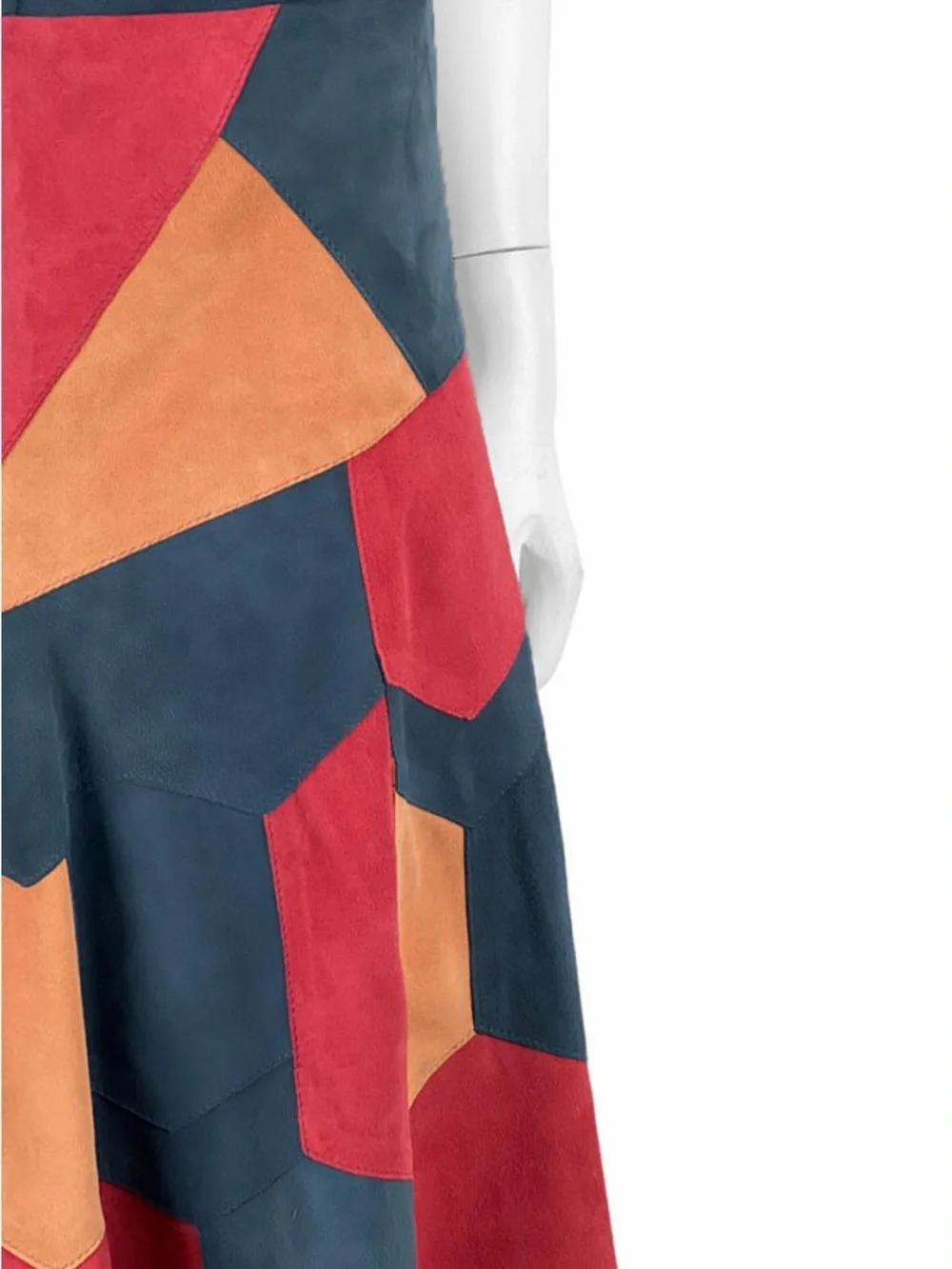 Two-Piece Set in Navy, Rust & Burgundy